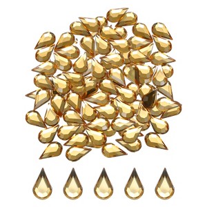 Unique Bargains Acrylic Flat Back Diamond Gems Bead for Face Painting Crafts 100 Pcs - 1 of 4