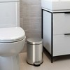 iTouchless Step Pedal Bathroom Trash Can with AbsorbX Odor Filter and Removable Inner Bucket 1.32 Gallon Round Stainless Steel - 2 of 4