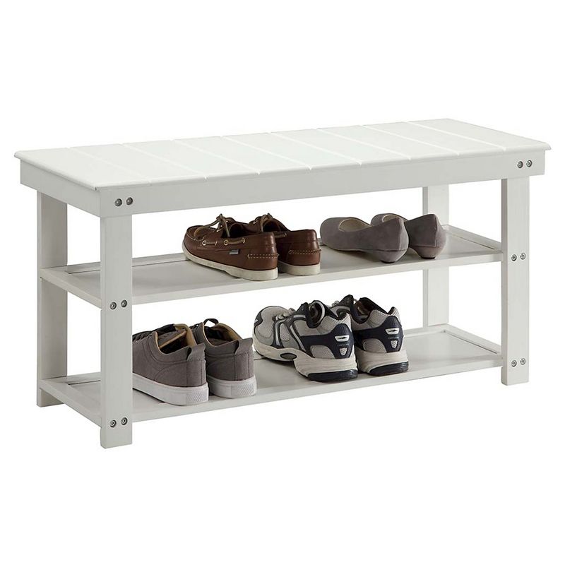 Oxford Utility Mudroom Bench with Shelves - Breighton Home, 3 of 13