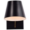 Nuvo Lighting Baxter 1 - Light Vanity in  Black/Burnished Brass - 2 of 4