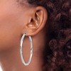 Black Bow Jewelry 3mm, Sterling Silver, Twisted Round Hoop Earrings, 50mm Dia.(1 7/8 In) - 3 of 4