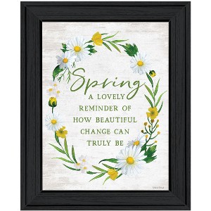 HomeRoots Spring Reminder Black Framed Print Wall Art - 1 of 3