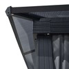 10 ft. x 12 ft. Hardtop Double Roof Gazebo with Netting and Curtains, and Polycarbonate Canopy for Patio, Backyard - 2 of 4