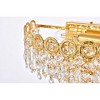 Elegant Lighting Century 2 light Gold Wall Sconce Clear Royal Cut Crystal - 2 of 4
