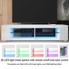 Hommpa TV Stand for TVs Up to 65" with Open Glass Shelves Remote LED Light - 4 of 4
