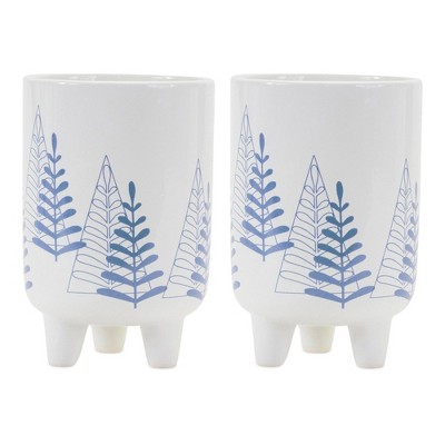Melrose Modern Pine Tree Planter with Legs (Set of 2)