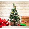 Juvale 3 Pack Mini Christmas Trees, Festive Holiday Pine Tree Home Decor, (20 in) - 3 of 4