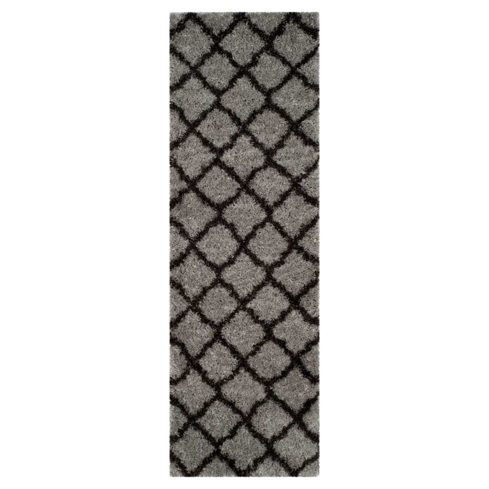  Runner Indie Shag Rug Gray/Dark Gray