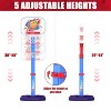 Skirfy 3 in 1 Basketball Hoop, Adjustable Height Mini Poolside Toddler Basketball Hoop with T Ball Set, Indoor Outdoor Toys for Boys Girls - 4 of 4