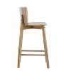 Pari Indoor Wooden Barstool, Walnut Finished, Set of 2 - 2 of 4
