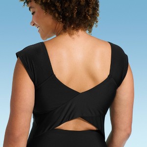 Lands' End Women's Cap Sleeve One Piece Swimsuit - 1 of 3