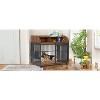 Gulches GO 44" Heavy Duty Dog Crate Furniture with Lockable Wheels & Ample Storage - 3 of 4