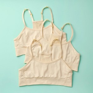 3pk Yellowberry Sugar Seamless Racerback Bra Double-Layered Wire-Free and Pull-Over Design The Perfect Comfort & Style for Tween Girls - 1 of 4