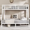 Grungis Queen over Queen Loft Bed with Ladder and Guardrail,Metal Bunk Bed,Modern Loft and Bunk Bed for Bedroom - 2 of 4