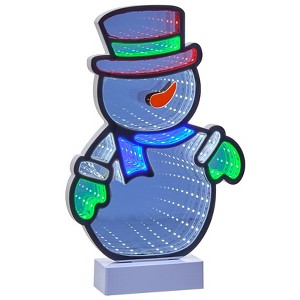 The Lakeside Collection LED Infinity Mirror Holiday Silhouettes - 1 of 3