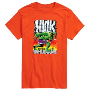 Men's - Marvel - Hulk Battles the Inhumans Short Sleeve Graphic T-Shirt - 1 of 4
