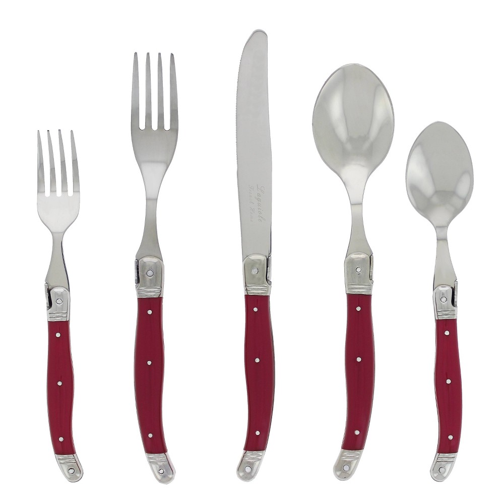 Photos - Other Appliances French Home Laguoile 20pc Stainless Steel Silverware Set Red