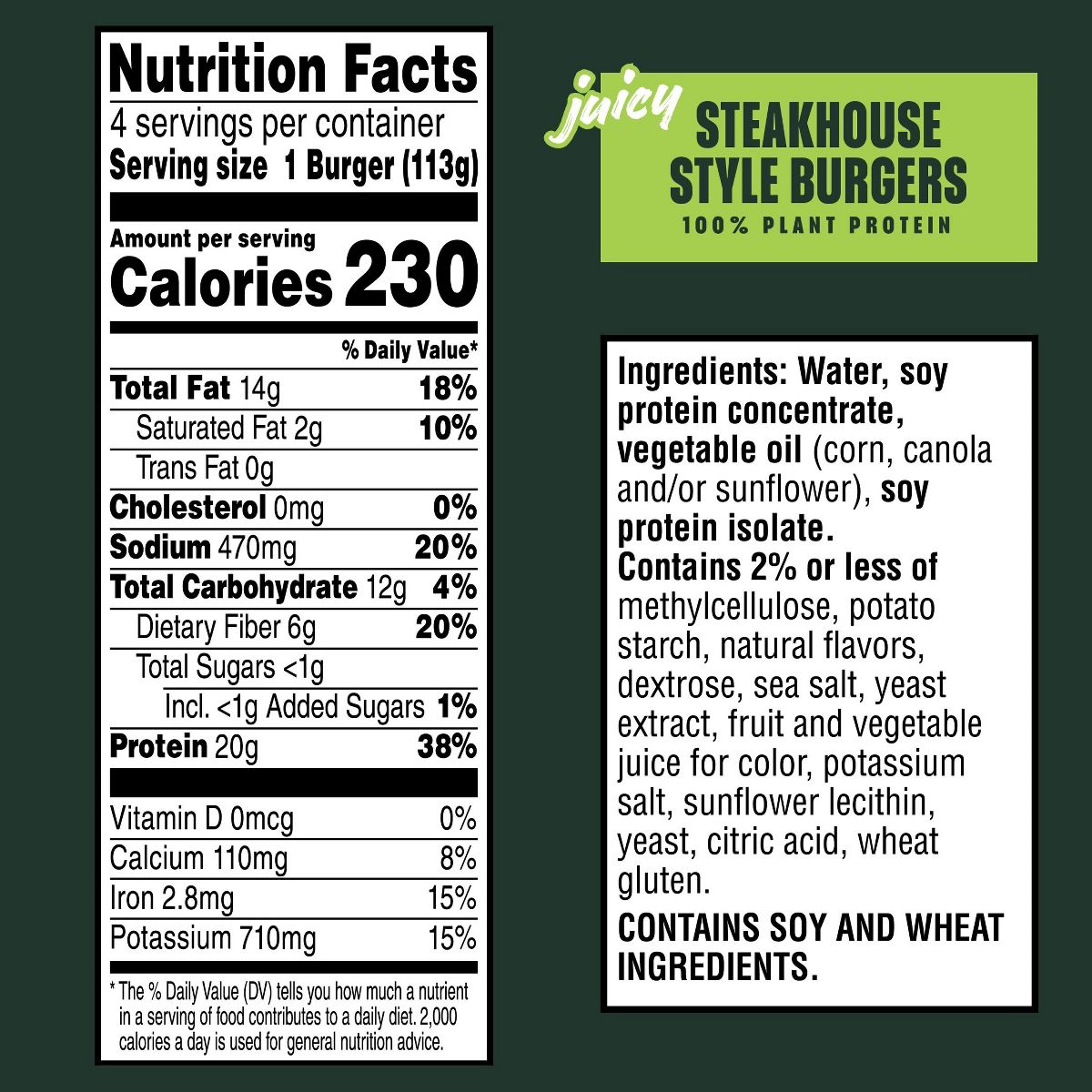 MorningStar Farms Frozen Plant-Based Veggie Burgers Steakhouse Style - 16oz/4ct - thumbnail 7
