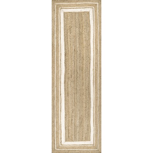 Braided Indian Rugs, Hand Woven Jute Rugs Runners Bathroom Rugs