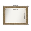 Amanti Art Luxe Non-Beveled Framed Bathroom Vanity Wall Mirror - 3 of 4