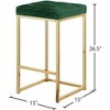 Meridian Furniture,Nicola Velvet Stool, Set of 2 - 4 of 4