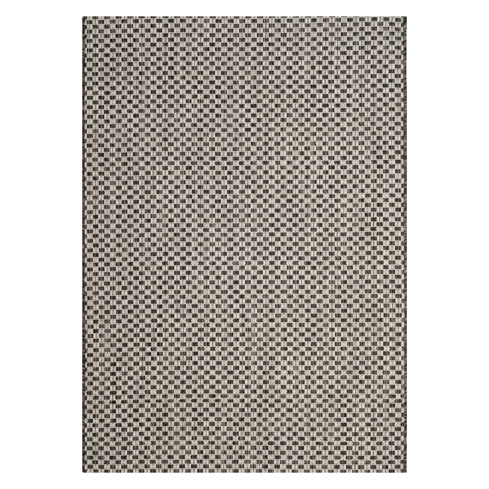 Tabatha 4' x 5'7in Indoor/Outdoor Rug Black/Light Gray