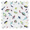 Bacati - Space Multicolor Boys Cotton Crib/Toddler Crib Skirt - 2 of 3