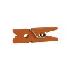 JAM Paper Wood Clip Clothespins Small 7/8 Inch Orange Clothes Pins 230729133 - 3 of 4