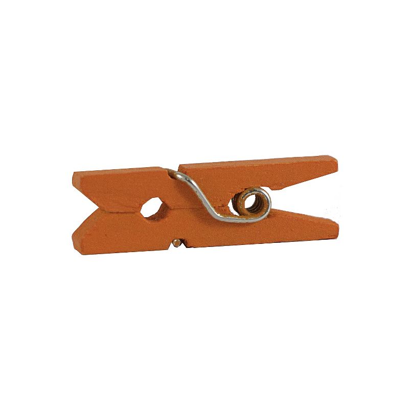 JAM Paper Wood Clip Clothespins Small 7/8 Inch Orange Clothes Pins 230729133, 3 of 5