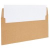 Juvale 100 Pack Bulk #10 Brown Envelopes with Gummed Seal for Invitations, Mailing Letters, Checks, Gift Certificates, 4-1/8 x 9-1/2 in - 4 of 4