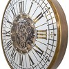 Yosemite Home Decor Modern Metal Gears Wall Clock in Antique Golden - 2 of 4