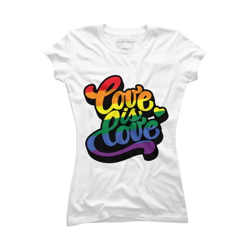 Adult Design By HumansLove Is Love Pride Lettering By Belugastore T-Shirt - image 1 of 2