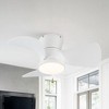Parrot Uncle 31" Modern Indoor Flush Mount Integrated LED Ceiling Fan - 2 of 4