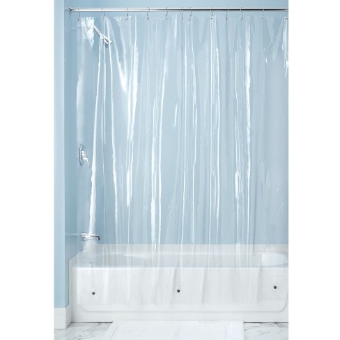 Waterproof Vinyl Shower Curtain Liner, 108 Inch Wide Shower Curtain Liner