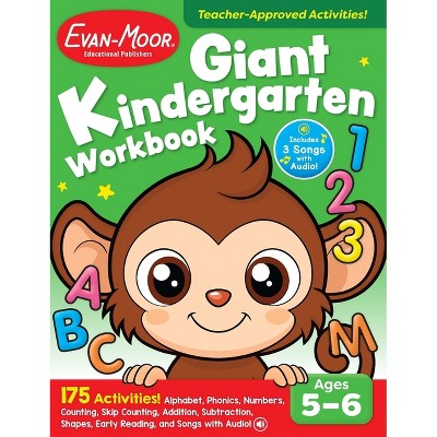 Giant Kindergarten Workbook, Age 5 - 6 - (Giant Full-Color Workbooks) by  Evan-Moor Educational Publishers (Paperback)