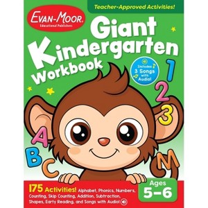 Giant Kindergarten Workbook, Age 5 - 6 - (Giant Full-Color Workbooks) by  Evan-Moor Educational Publishers (Paperback) - 1 of 1