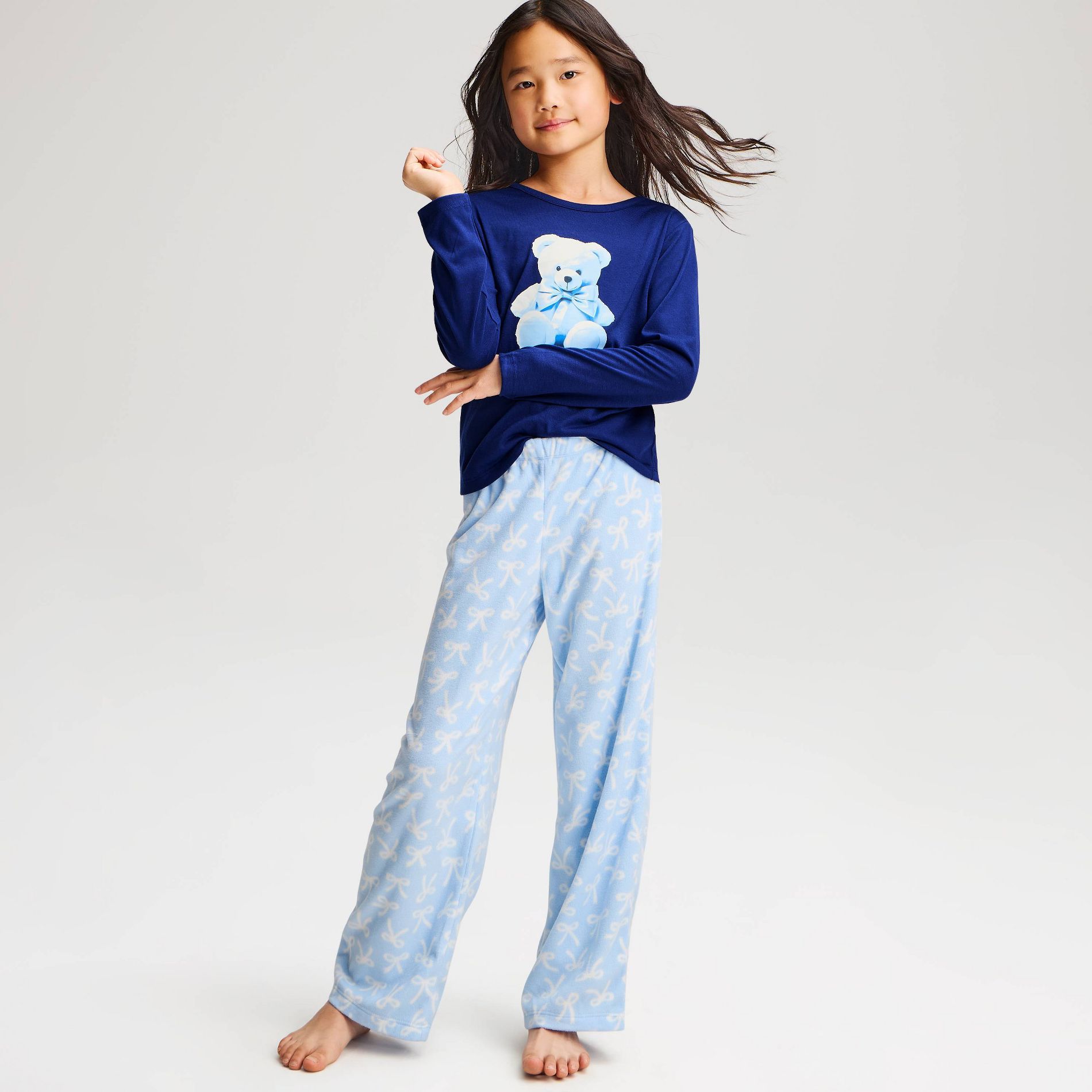 Girls' Long Sleeve Shirt and Pants 2pc Pajama Set - Cat & Jack™