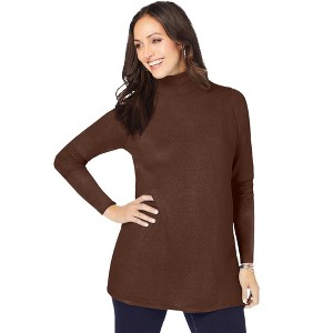 Jessica London Cotton Cashmere Turtleneck - 1 of 4