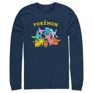 Men's Pokemon Eeveelutions Long Sleeve Shirt - 1 of 4