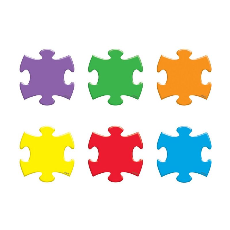 6pk Mini Accents Variety Pack Puzzle Shapes - TREND, 2 of 4