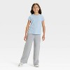 Girls' French Terry Wide Leg Pants - Cat & Jack™ - 3 of 3