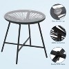 Acapulco Chair Set 3 Piece, Outdoor Patio Bistro Set with 2 Wicker Chairs & 1 Tempered Glass Table - 2 of 4
