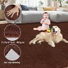 Runner Rugs Solid Thick Shag RugSuper Soft Anti-Slip Washable Rugs Easy Cleaning Wool Carpet Hallway Laundry Room Nursery Entryway - 4 of 4