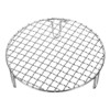 Unique Bargains Stainless Steel Barbecue Grill Net Round Cooling Rack Silver - 3 of 4