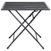 vidaXL Outdoor Dining Table Garden Patio Folding Table with Mesh Design Steel - 3 of 4