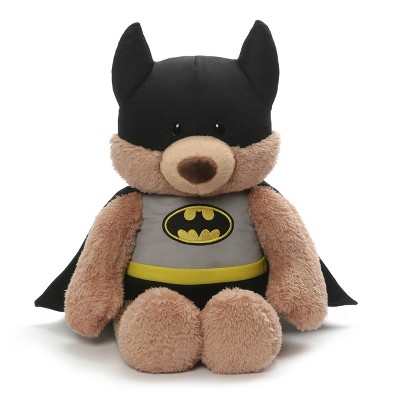 G by GUND DC Comics Batman Stuffed Animal Plush Beige Teddy Bear 15"