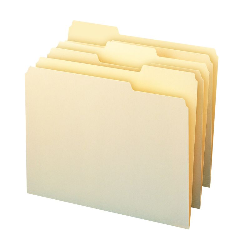 Smead File Folder, 1/3-Cut Tab, Assorted Position, Letter Size, Manila, 24 per Pack (11928), 3 of 8