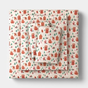 Christmas Cotton Sateen Sheet Set - Wondershop™ - 1 of 4
