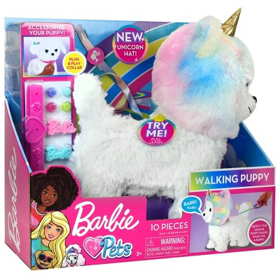 Barbie Walk \u0026 Wag Puppy Unicorn Fashion 