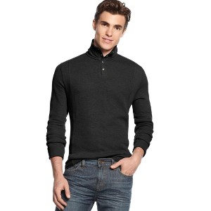 Alfani Mens Slub Pique Button Up Shirt - 1 of 1